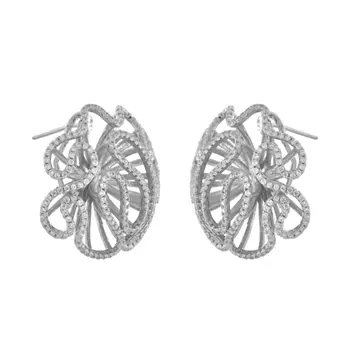 Серьги-пуссеты из серебра MP-E01040-X-W-X-X-W