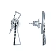 Серьги-пуссеты из серебра MT1381-S02K1A_SR_001_WG