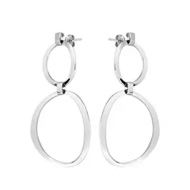 Серьги-пуссеты из серебра OR9164-Rd