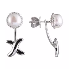 Серьги-пуссеты из серебра PS150327E-1_WP_WG