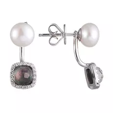 Серьги-пуссеты из серебра PS150345E-1_WP_001_WG