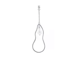 Серьги-пуссеты из серебра SAE5659_SR_WG