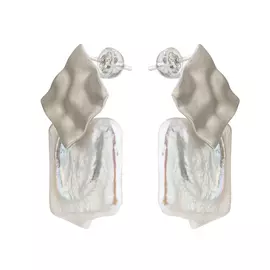 Серьги-пусеты из серебра SAM175E-Rd