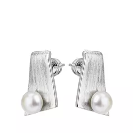 Серьги-пуссеты из серебра SAM184E-Rd