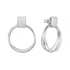 Серьги-пуссеты из серебра SE30475-BR_SR_001_WG