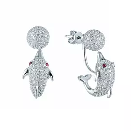 Серьги-пуссеты из серебра SE32768AN1_SR_001_WG