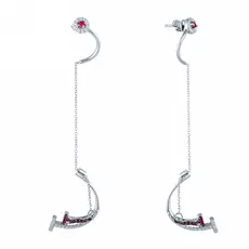 Серьги-пуссеты из серебра SE32965GN1_SR_001_WG