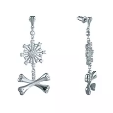 Серьги-пуссеты из серебра SE-B0583_SR_001_WG