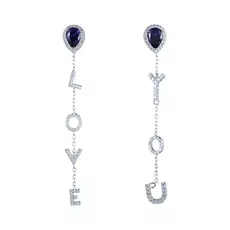 Серьги-пуссеты из серебра SE-B0600C_SR_001_WG