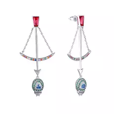 Серьги-пуссеты из серебра SE-B0833KBC_SR_001_WG