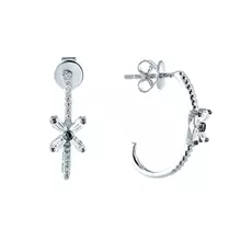 Серьги-пуссеты из серебра SE-C0450_SR_001_WG