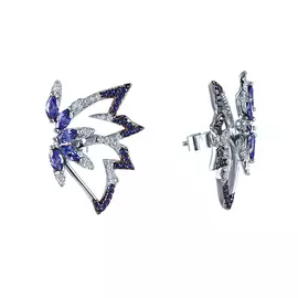 Серьги-пуссеты из серебра SE-C0487CB_SR_001_WG