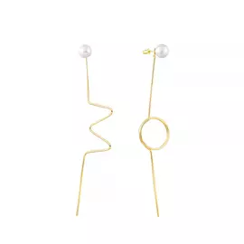 Серьги-пуссеты из серебра SE-D0178K_SR_WM_YG