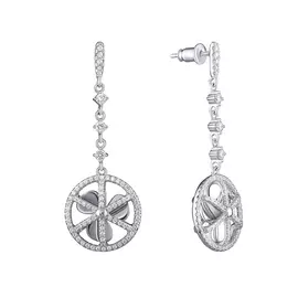 Серьги-пуссеты из серебра SS-B1159E_SR_001_WG