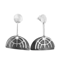 Серьги-пуссеты из серебра VAG1080A_SR_WG