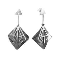 Серьги-пуссеты из серебра VAG1092A_SR_WG