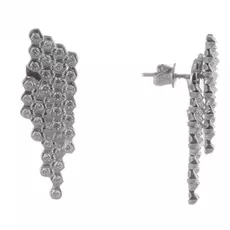 Серьги-пуссеты из серебра WE25050-BW_001_WG