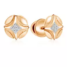 Серьги-пуссеты из золота 01С618748