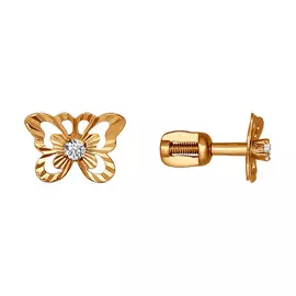 Серьги-пуссеты из золота 022666