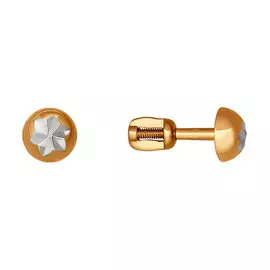 Серьги-пуссеты из золота 025374