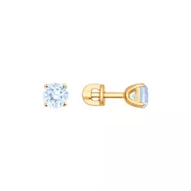 Серьги-пуссеты из золота 026927