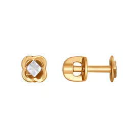 Серьги-пуссеты из золота 027750