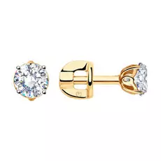 Серьги-пуссеты из золота 028237