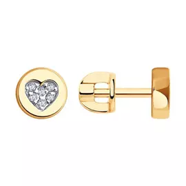 Серьги-пуссеты из золота 028771