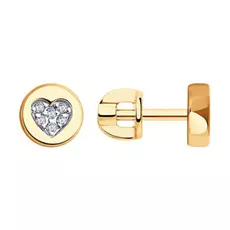 Серьги-пуссеты из золота 028771