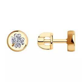 Серьги-пуссеты из золота 028774