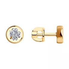 Серьги-пуссеты из золота 028774