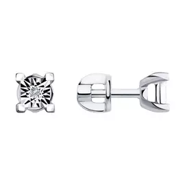 Серьги-пуссеты из золота 1021546