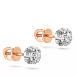 Серьги-пуссеты из золота 12-0735-1000