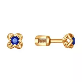 Серьги-пуссеты из золота 2020452