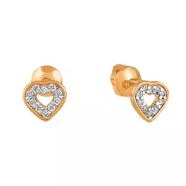 Серьги-пусеты из золота 21-0202-11-01