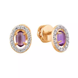 Серьги-пусеты из золота 21-0969-11-07