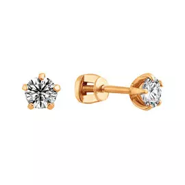 Серьги-пусеты из золота 21-0975-11-01