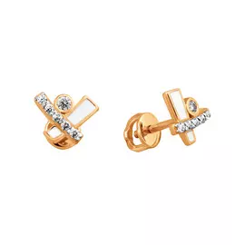 Серьги-пуссеты из золота 21-1194-11-81