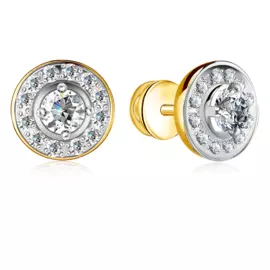 Серьги-пуссеты из золота 2Б30434-010