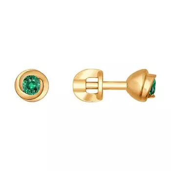 Серьги-пуссеты из золота 3020235