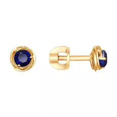 Серьги-пуссеты из золота 725413