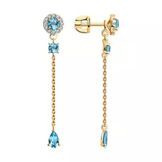 Серьги-пуссеты из золота 726877