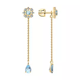 Серьги-пуссеты из золота 726946