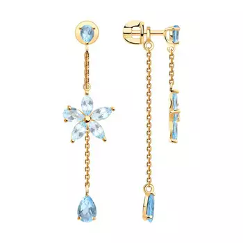 Серьги-пуссеты из золота 727024