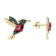 Серьги-пуссеты из золота 727081