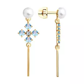 Серьги-пуссеты из золота 792255