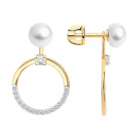 Серьги-пуссеты из золота 792273