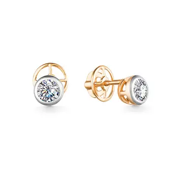 Серьги-пуссеты из золота 91802800