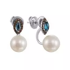 Серьги-пуссеты из золота AAS-3805E_SR_LT_WP_WG