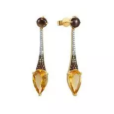 Серьги-пуссеты из золота AAS-3940E_SR_SM_CT_SQ_YG